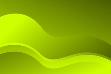 Abstract background with green wave and black shadow color. Vector illustration