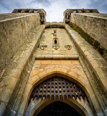 Bodiam Castle is a 14th-century moated castle