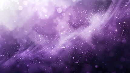 Obraz premium A purple background with a lot of white and purple dots. The background is blurry and the dots are scattered all over it