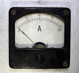 Vintage Soviet industrial ammeter