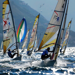 competitions at the Olympics in sailing, sailboats in competitions
