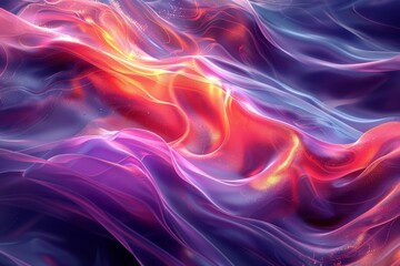 3d Dynamic Fluidity, Pulsating Waves, Energetic Patterns, Vibrant Hues, Layered Composition, Translucent Surfaces, Optical Effects, Bold Contrasts, Flowing Motion