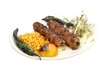 kebab with vegetables