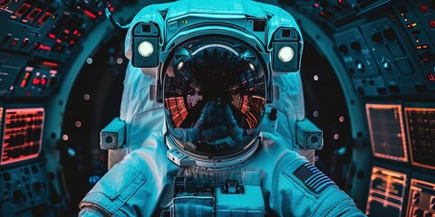 astronaut in space