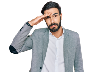 Young hispanic man wearing business clothes worried and stressed about a problem with hand on forehead, nervous and anxious for crisis