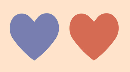 Instagram. Heart shape. Like icon. Social media icon.illustration.