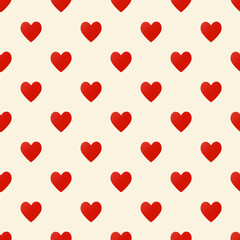 Valentine pattern seamless heart shape pink colors background.
