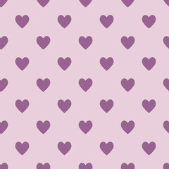 Valentine pattern seamless heart shape pink colors background.