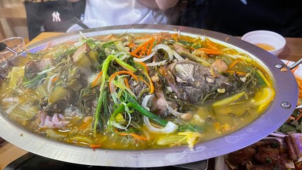 lamb chops with vegetables