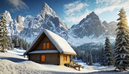 house in the mountains