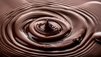 melted chocolate surface ai liquid chocolate close up background