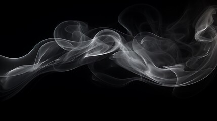 smoke on black background