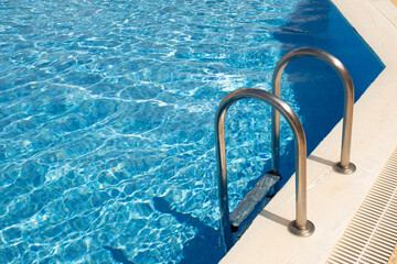 blue background, sea background. a beautiful pool with blue water