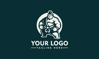 geometric sumo vector logo sumo warrior logo vector geometric