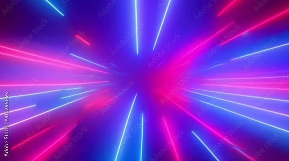 Aufkleber vertical video blue and red abstract blinking arrows dj loop animation