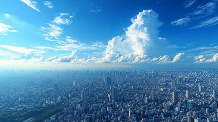 上空から見た都市景観,Generative AI AI画像