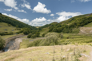 Yorkshire Dales landscape in the mountains