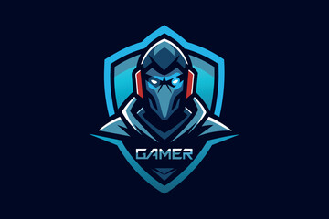 Stylized knight avatar in blue tones, used for gaming team identity