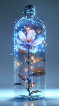 flower in a bottle