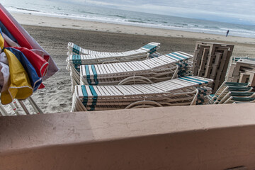 Beach Chairs Umbrellas And Beach