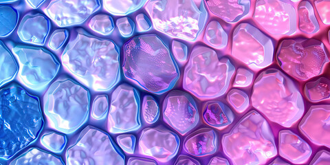 Medical Mosaic: Abstract Pattern Inspired by Cells and Microscopic Structures in Health