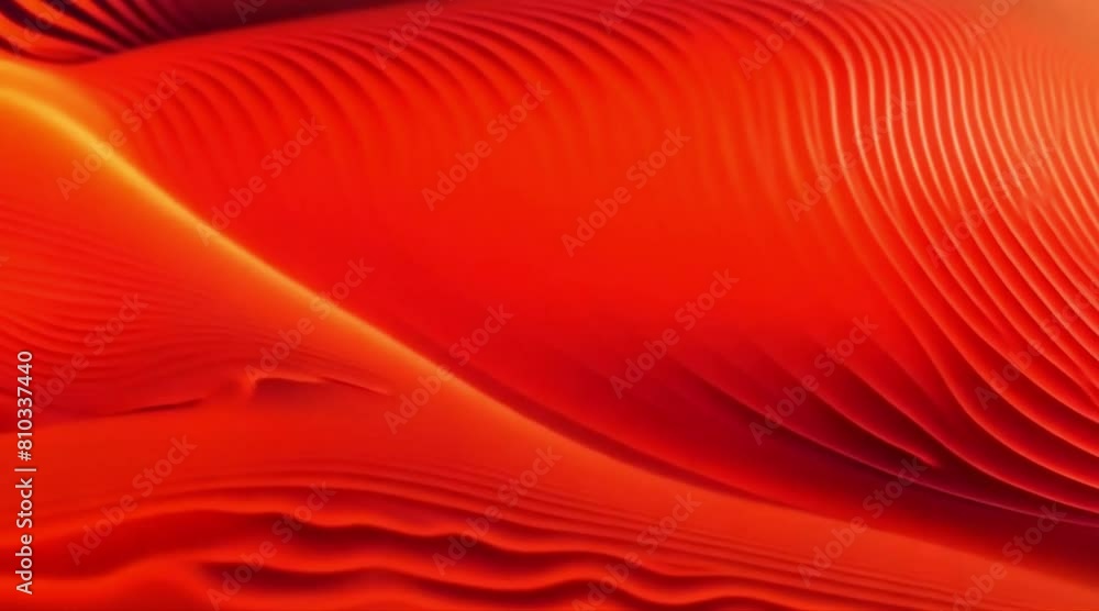Aufkleber orange abstract shapes wavy pattern minimal background minimal design background