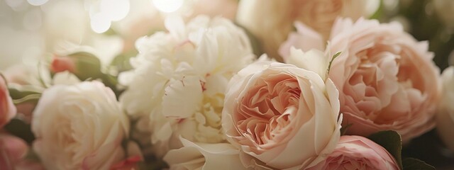 Pink roses and a candle set a romantic mood for a date night