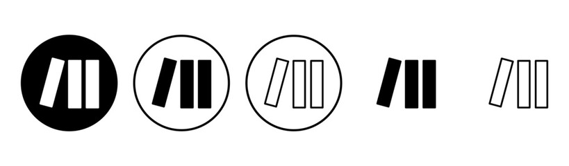 Library icon set. education icon vector