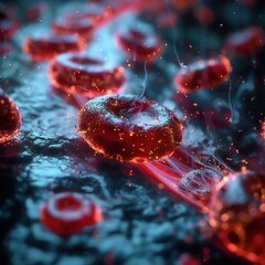 Microscopic View of Red Blood Cells