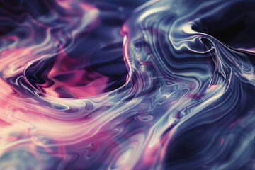 Obraz premium PAL - Motion 266: Abstract fluid forms pulse, ripple and flow (Loop).