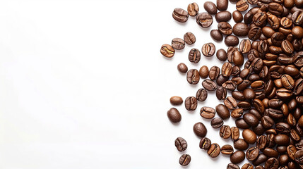 Coffee beans: Fragrant richness, morning ritual, brewing anticipation, essence of vitality and awakening.
