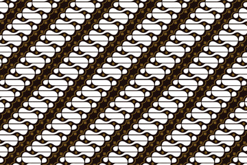 Parang batik from Java, Indonesia, can be used for pattern, presentation element, vector background