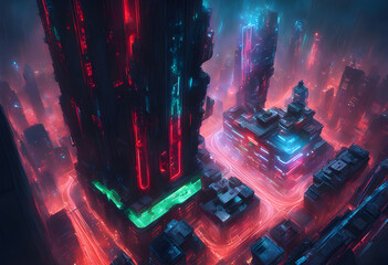 cyberpunk city 