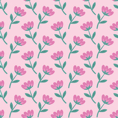 Vintage seamless floral pattern. 
