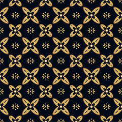 Vector Javanese ethnic batik pattern template with a beautiful and elegant natural color combination