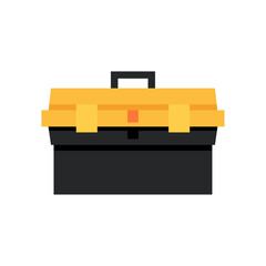 Tool Box for Workshop Maintenance and Repair, Handyman Toolkit, Vector Flat Illustration Design