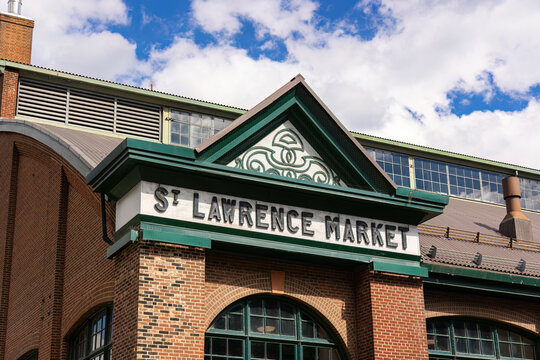 St Lawrence market in Toronto is a big market hall in the city - TORONTO, CANADA NORTH AMERICA - APRIL 18, 2024