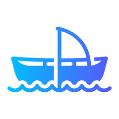 boat gradient icon