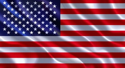 An American flag backdrop with a subtle gradient effect, Ai Generated.