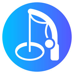 fishing gradient icon
