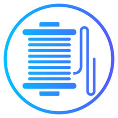 fishing line gradient icon