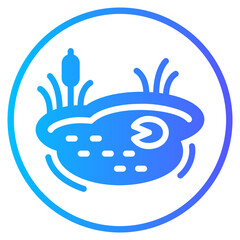pond gradient icon