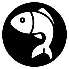 fish glyph icon