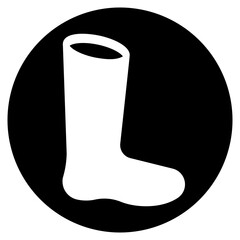 boot glyph icon