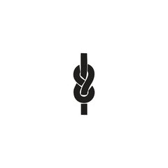 Letter I Rope logo icon vector template