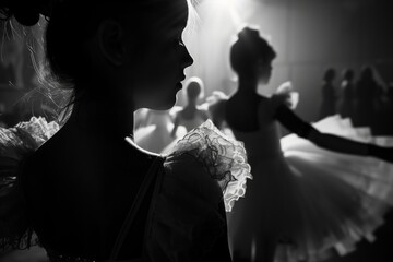 ballerina rehearsal photo stage