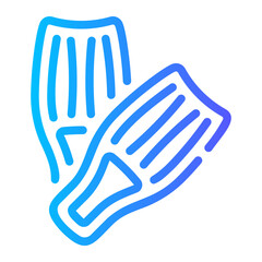 flippers gradient icon