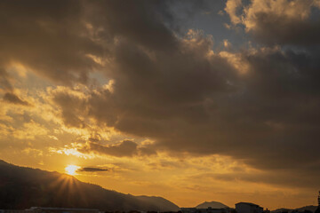 大久野島から見る夕焼け