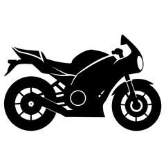 motorcycle vector silhouette isolated white background (2)