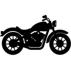 Fototapeta premium motorcycle vector silhouette isolated white background (25)